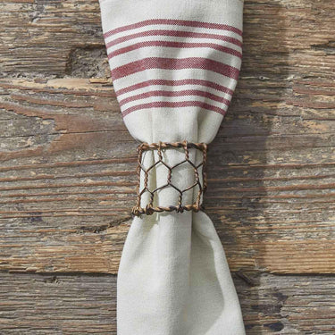 Chicken Wire Napkin Ring - Set of 4 Park Designs - The Fox Decor